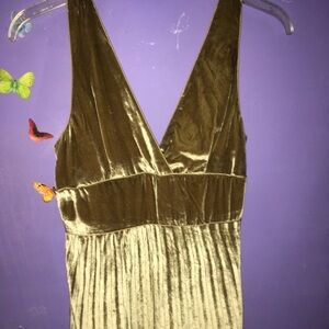 Classic Gold Satin Dress